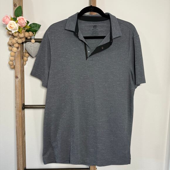 Champion 9 Mens Gray Short Sleeve Polo Size Large - Picture 1 of 8